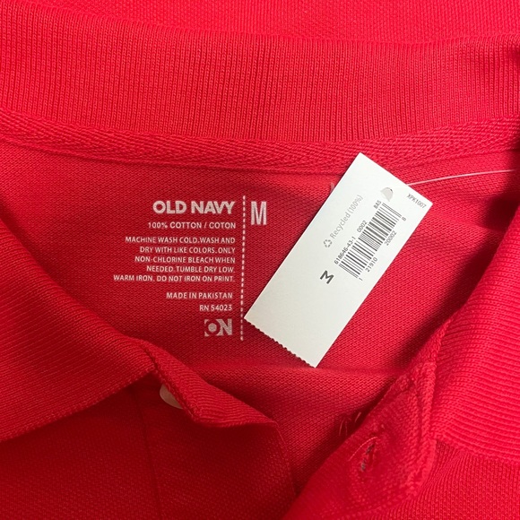 NWT Old Navy Short Sleeve Pique Cotton Polo defect - Picture 5 of 8